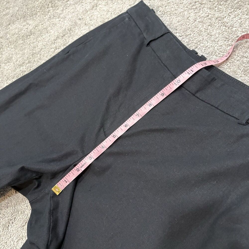 J. Crew Black Linen Blend Remy Wide Leg Pant Size 12 - Picture 10 of 11